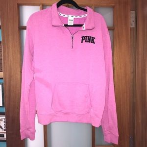 ‼️CLOSET CLEAROUT‼️VS Pink Quarter-zip